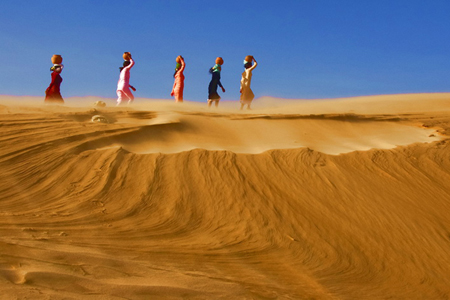 Exploring the hidden beauty of Nam cuong sand hills.