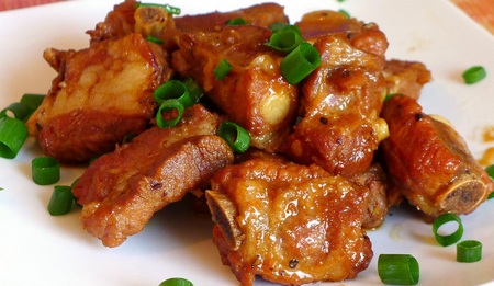 Caramelized pork spare ribs recipe