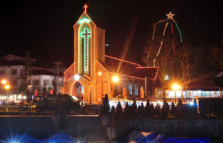 Sparkling nightlife in Sapa