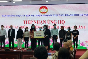 Tổng công ty Du lịch Hà Nội ủng hộ quỹ phòng, chống dịch bệnh Covid-19