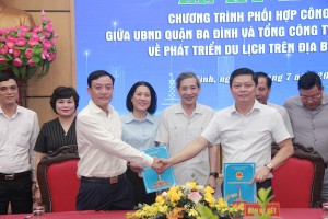 Tổng Công ty Du lịch Hà Nội ký kết chương trình phối hợp phát triển du lịch trọng điểm trên địa bàn Quận